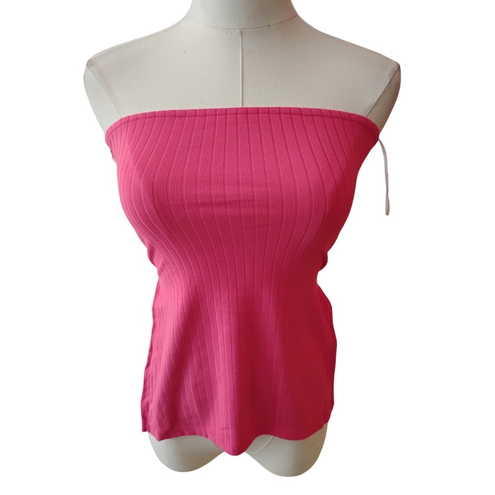 Capella Hot Pink 2 Piece Strapless Top & Pants Set Size Small NWT